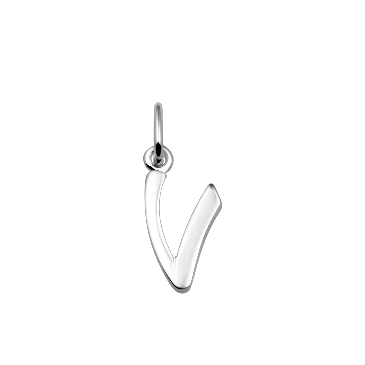 Zilveren hanger alfabet