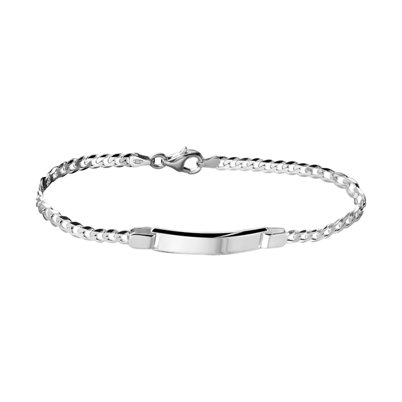 Plattenarmband, 925 Silber