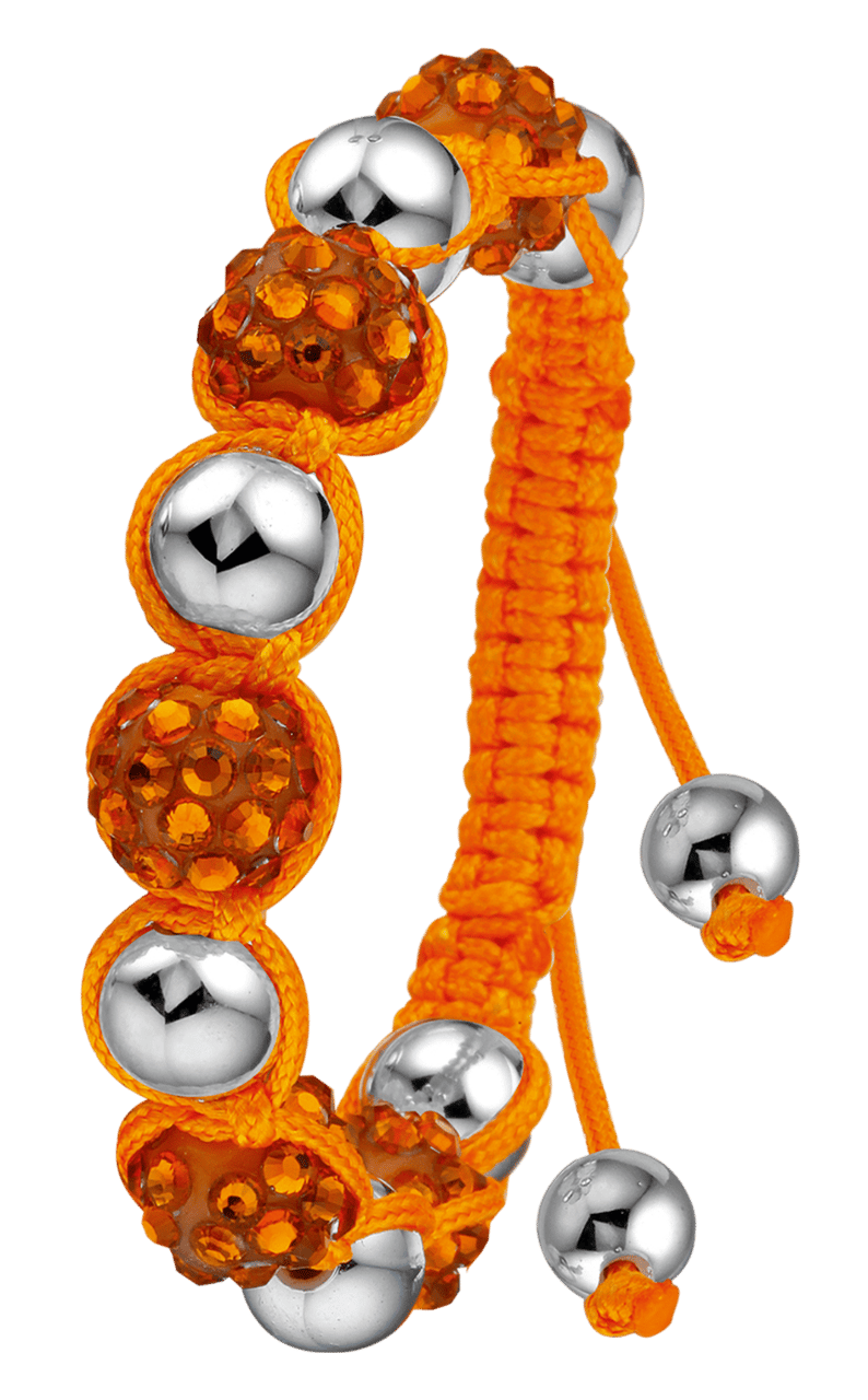 Byoux Shamballa Armband Orange
