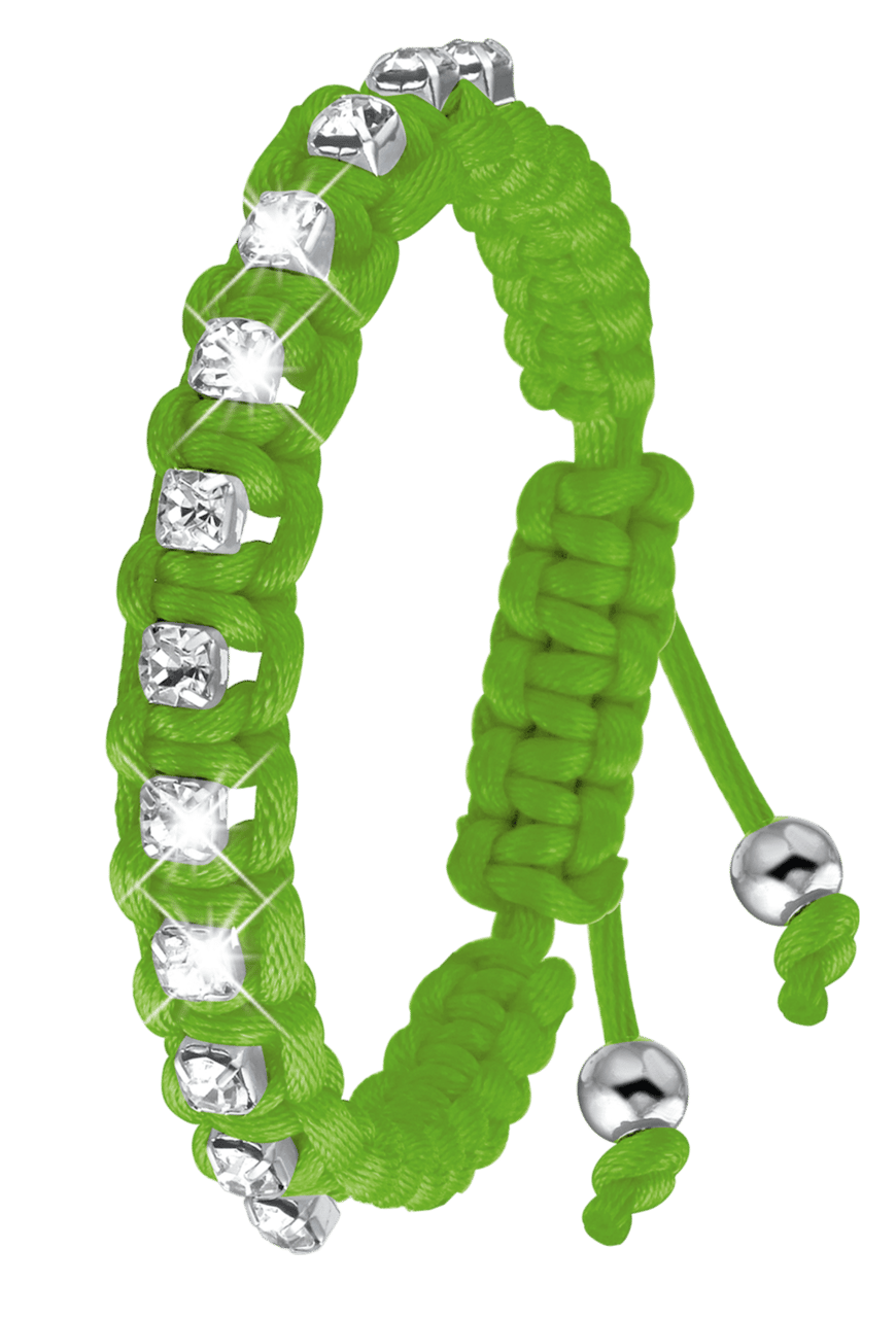 Byoux armband neon groen