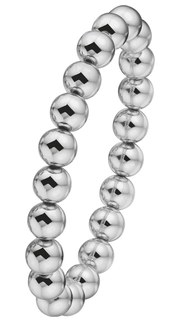 Bijoux zilverkleurige fantasiearmband voor dames