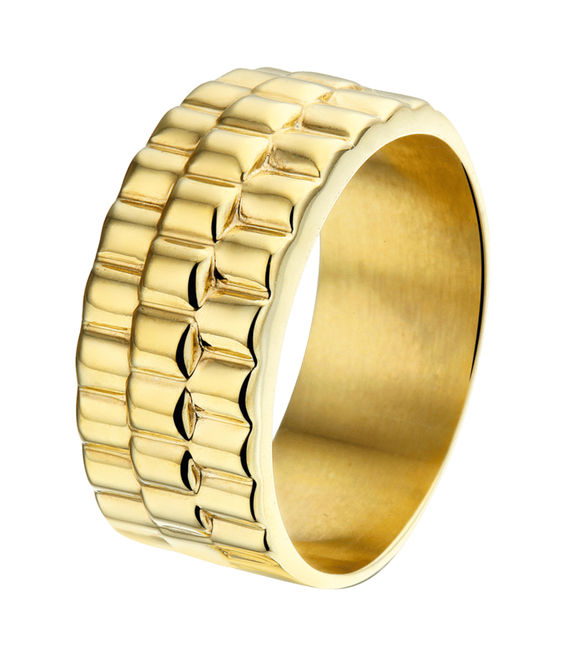 Goldplated herenring