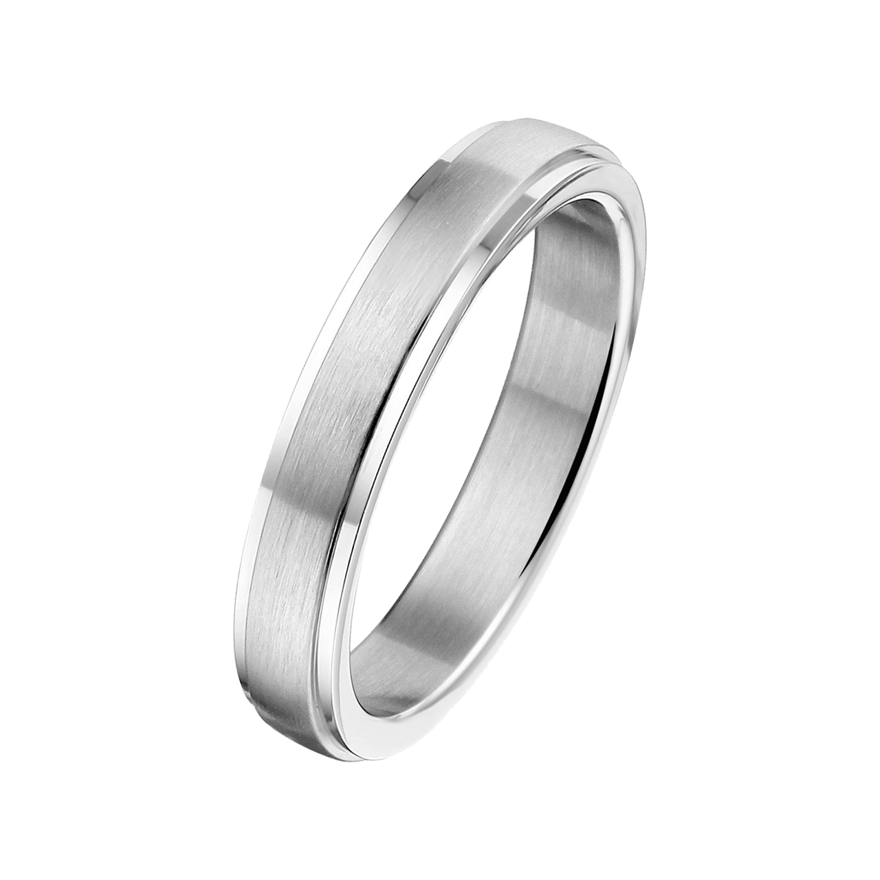 Gerecycled stainless steel liefdesring bangkok dames&heren