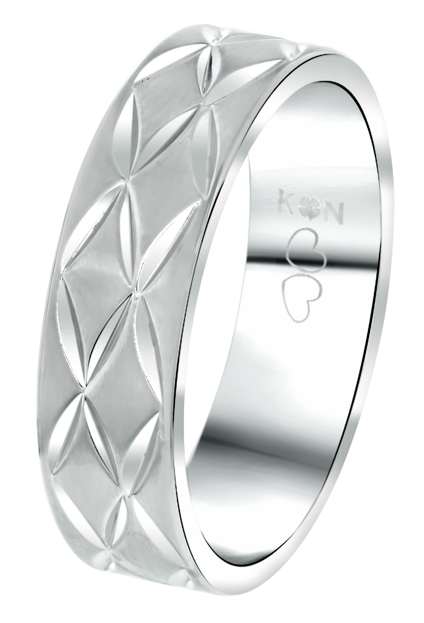 Gerecycled stainless steel heren ring