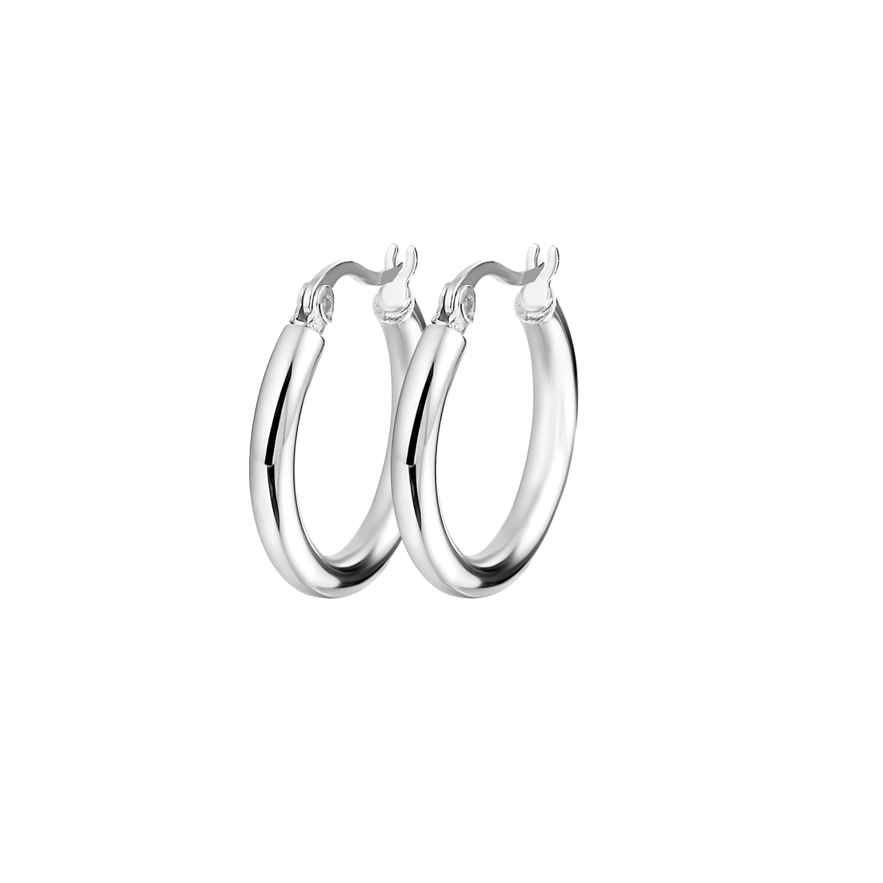 Gerecycled stainless steel oorbellen