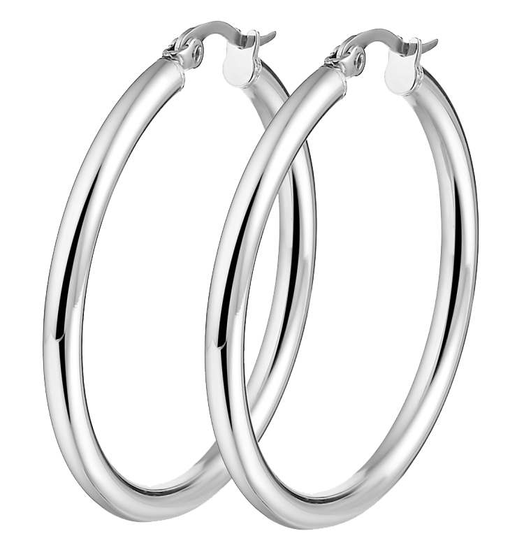 Gerecycleerd stalen oorbellen