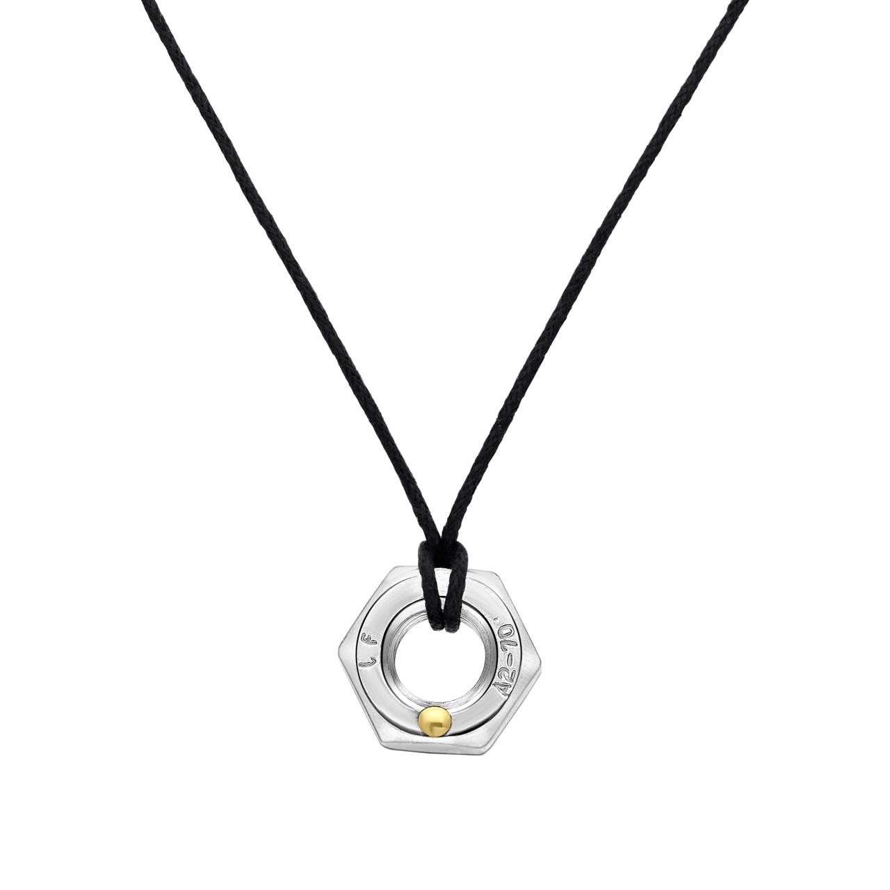 Gerecycleerd stainless steel heren ketting
