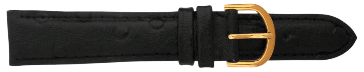 Shivas horlogeband unisex zwart 12 mm