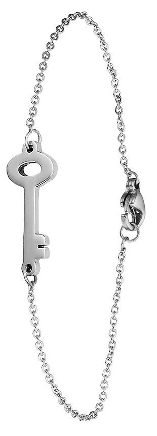 Stainless steel armband sleutel