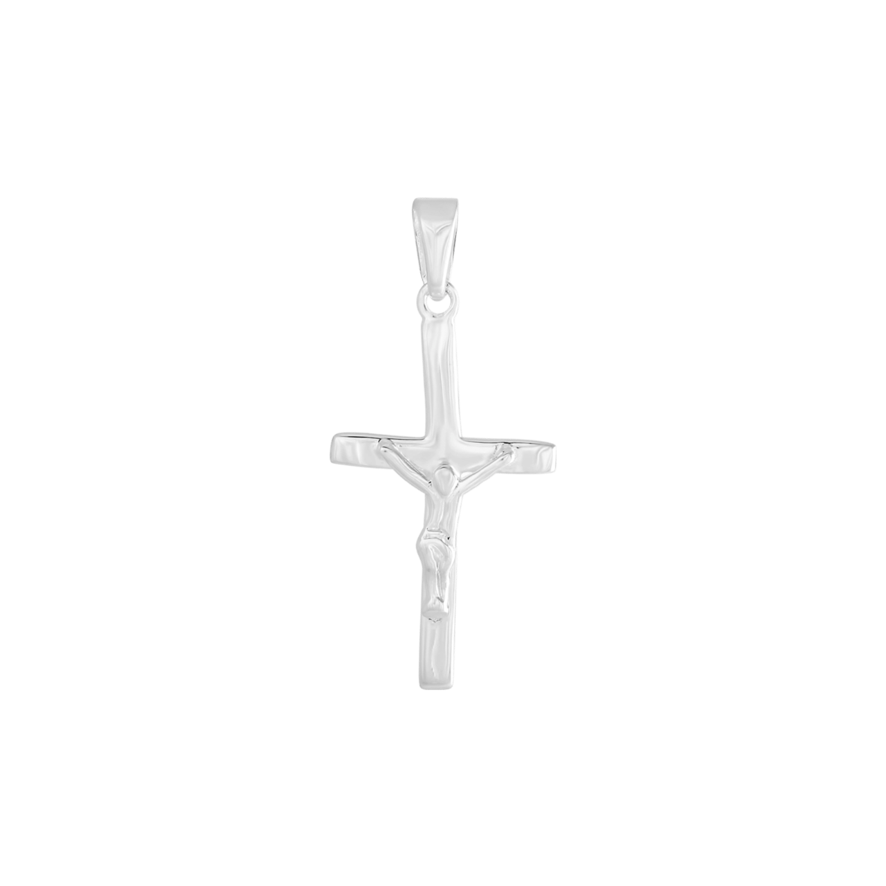 Silber-Herrenanhänger, Kreuz, Körper