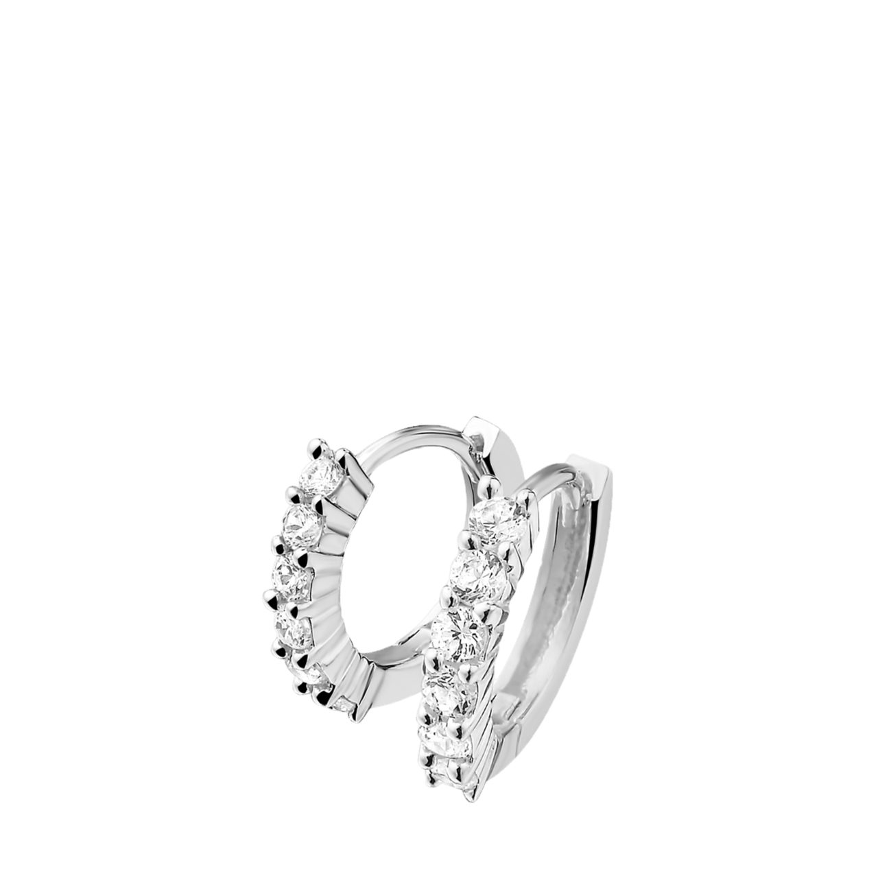 Ohrringe, 925 Silber, mit Zirkonia