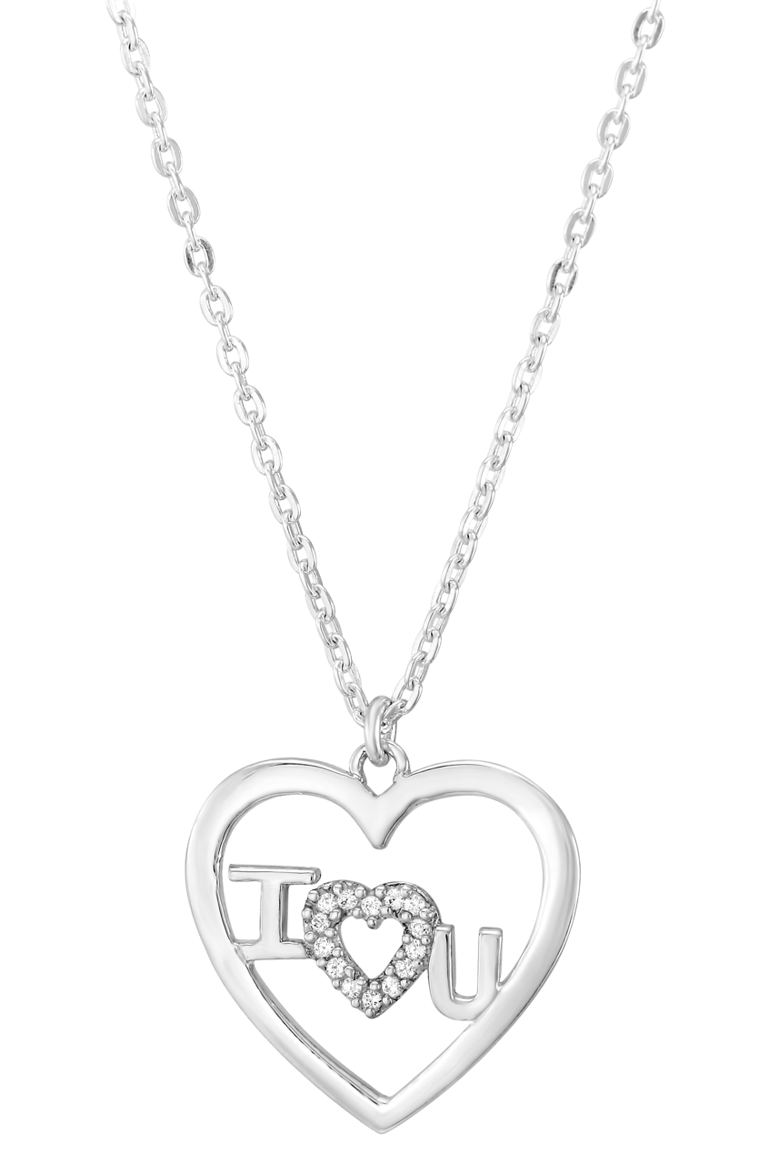 Zilveren ketting hart