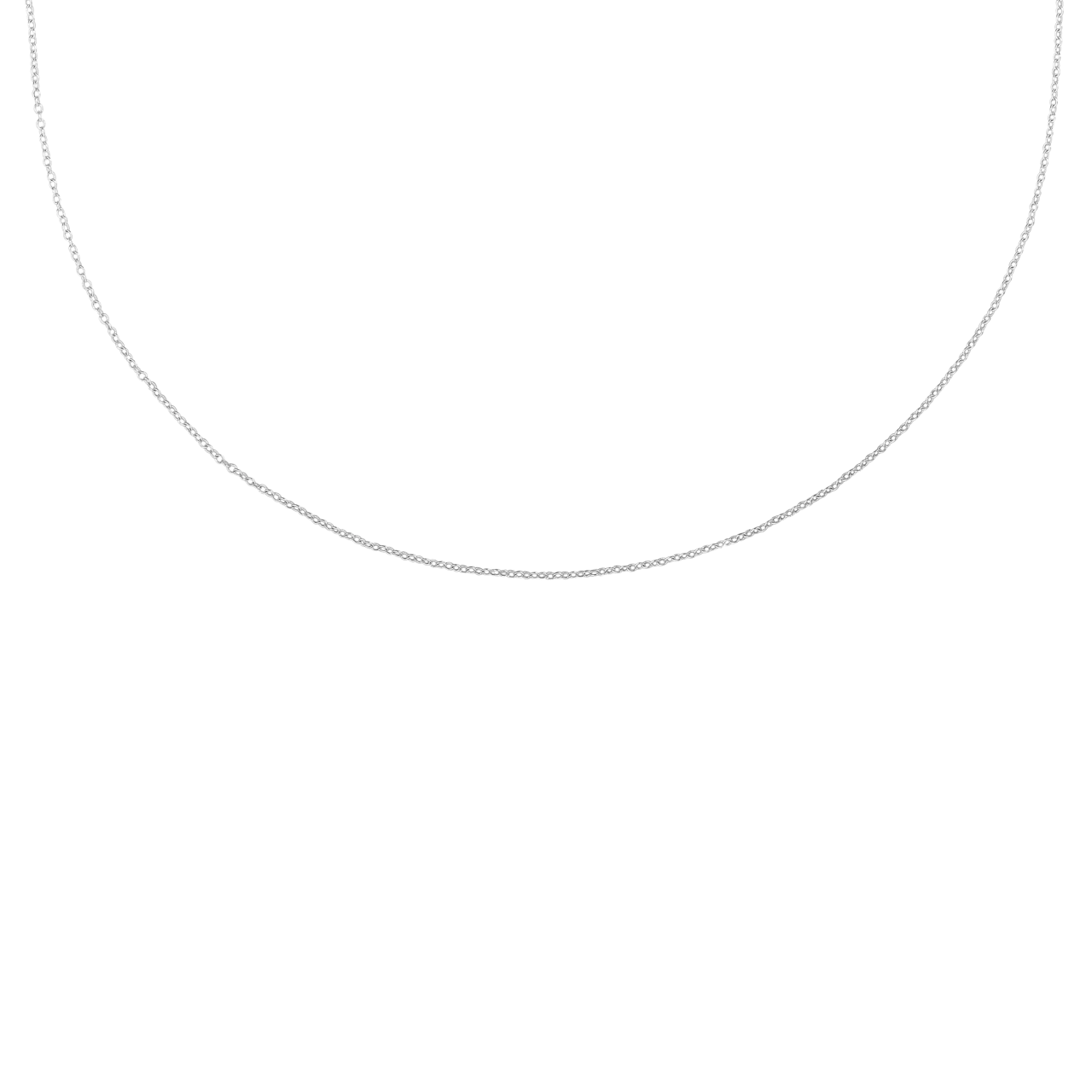 Zilveren ketting met initialen