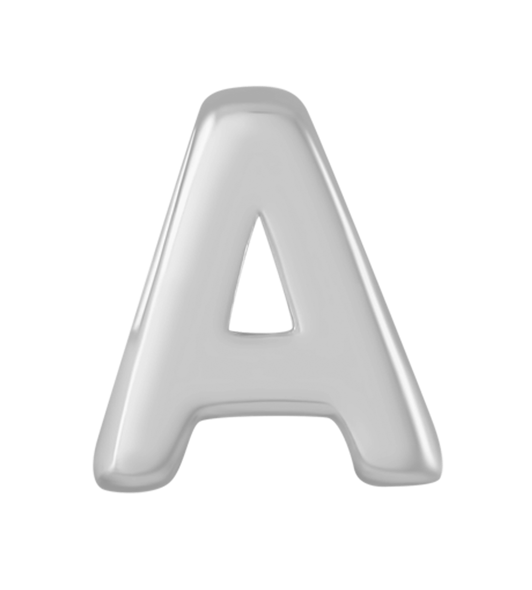 Anhänger, 925 Silber, Alphabet