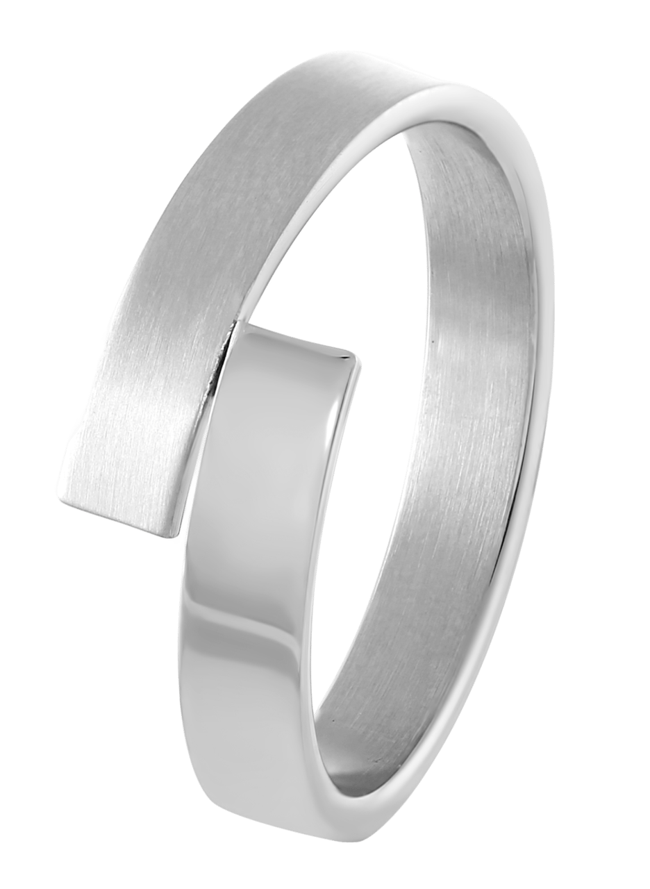 Ring aus Edelstahl matt / glänzend