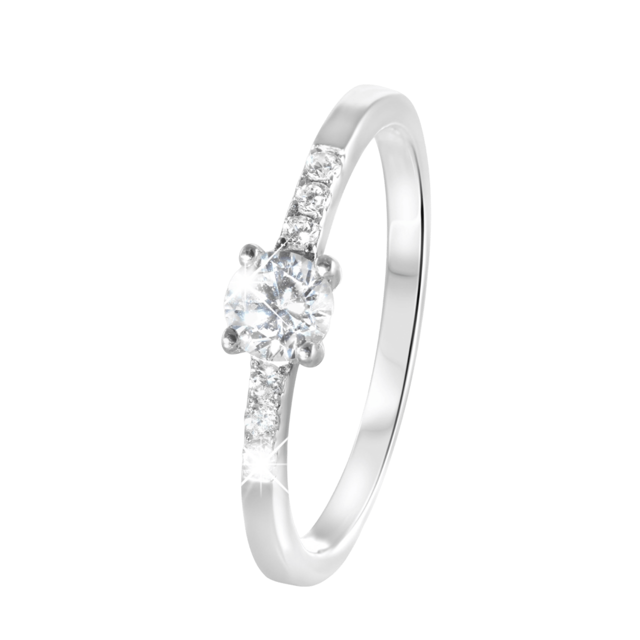 Kinderring aus 925 Silber mit Zirkonia
