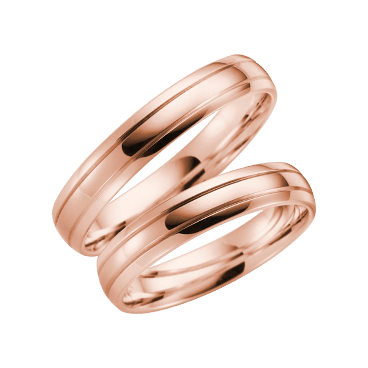 Trauring Flora für Damen aus 585 Rotgold H12
