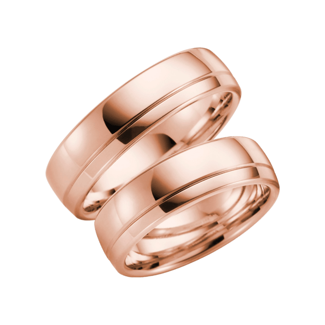 14 Karaat rose gouden trouwring Alyssa Dames H129R