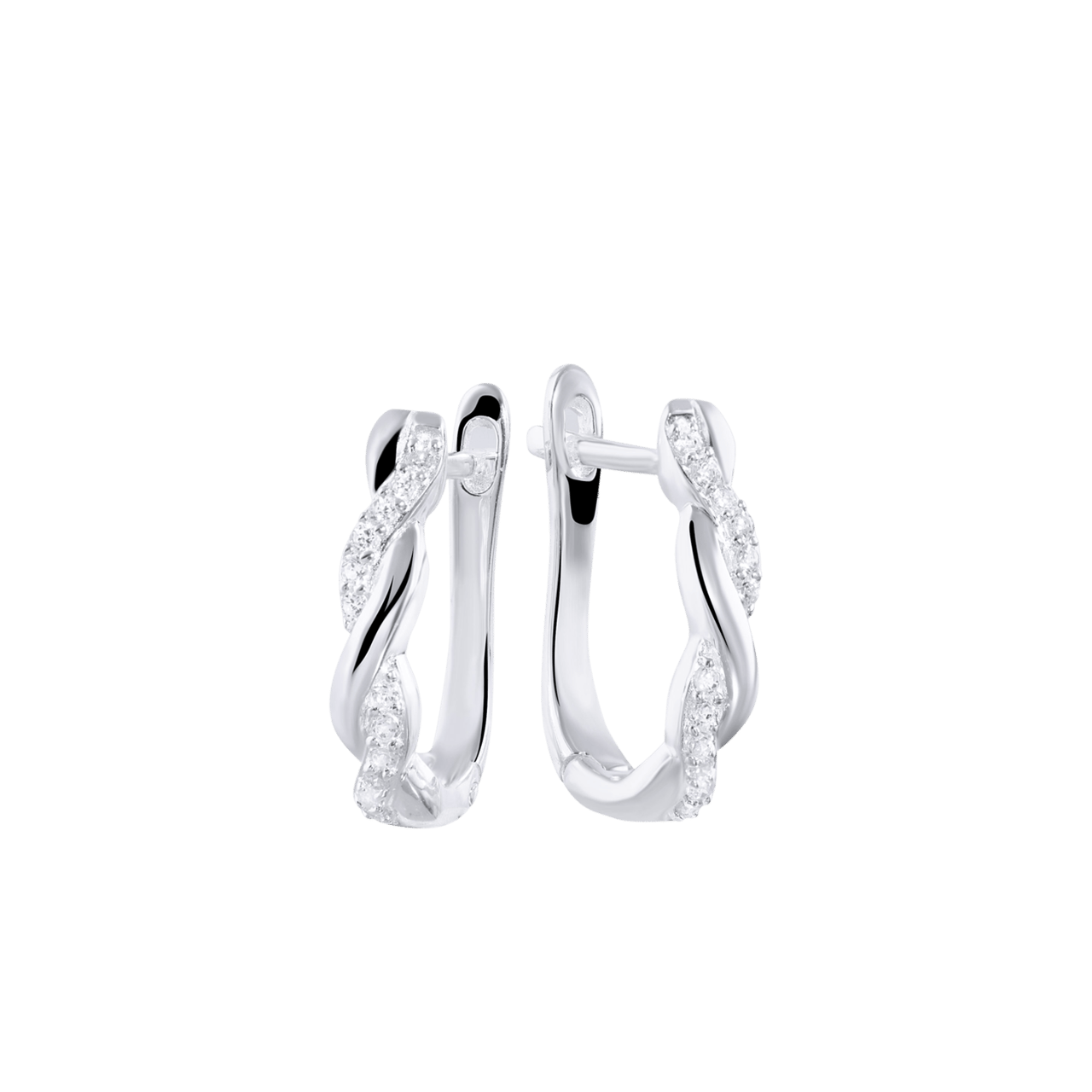 Ohrringe, 925 Silber, Fantasie, Zirkonia