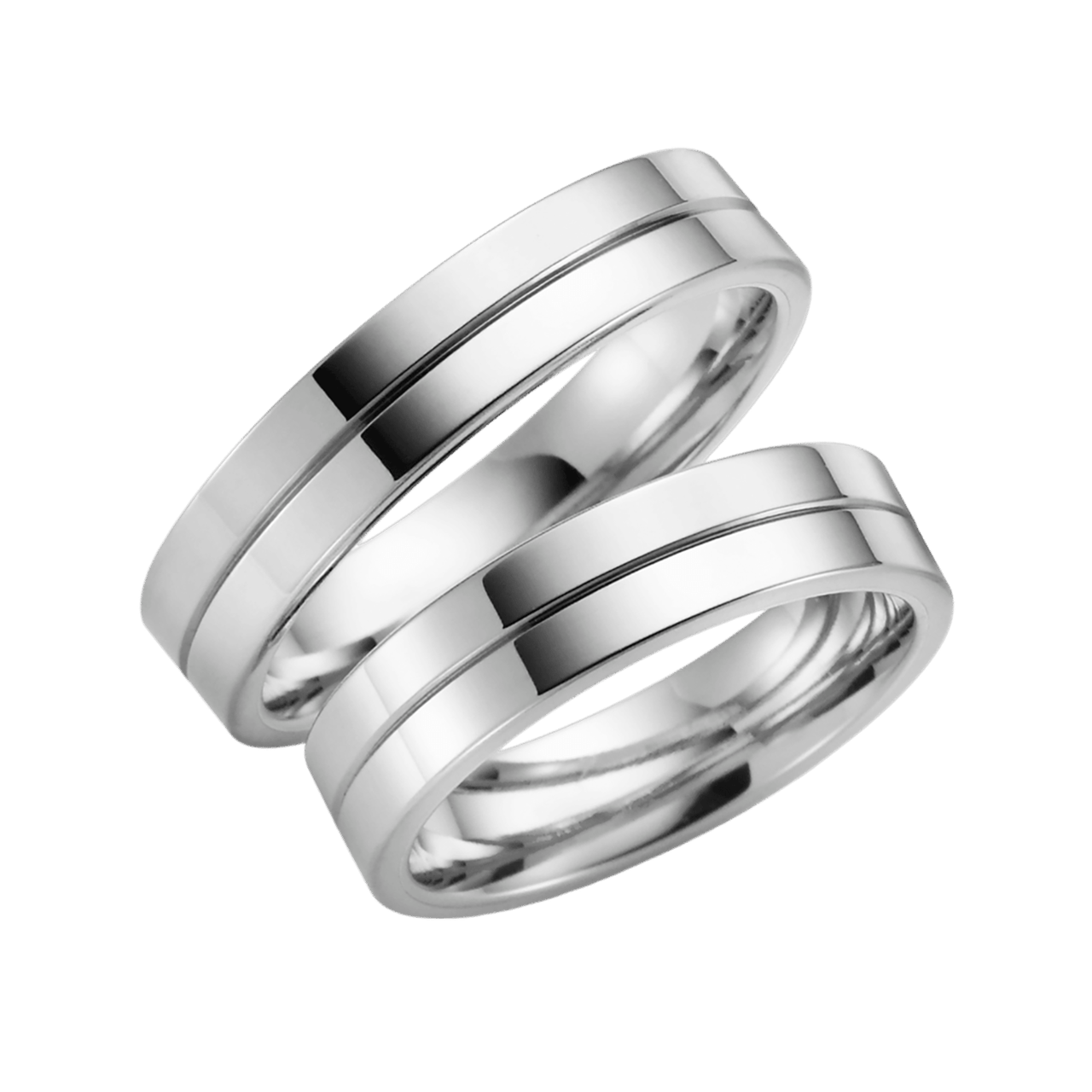 Palladium Trauring Orchidee Damen H41P