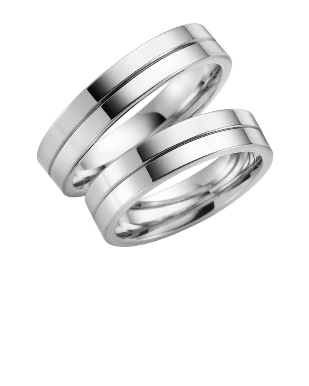 Palladium Trauring Orchidee Herren H41P