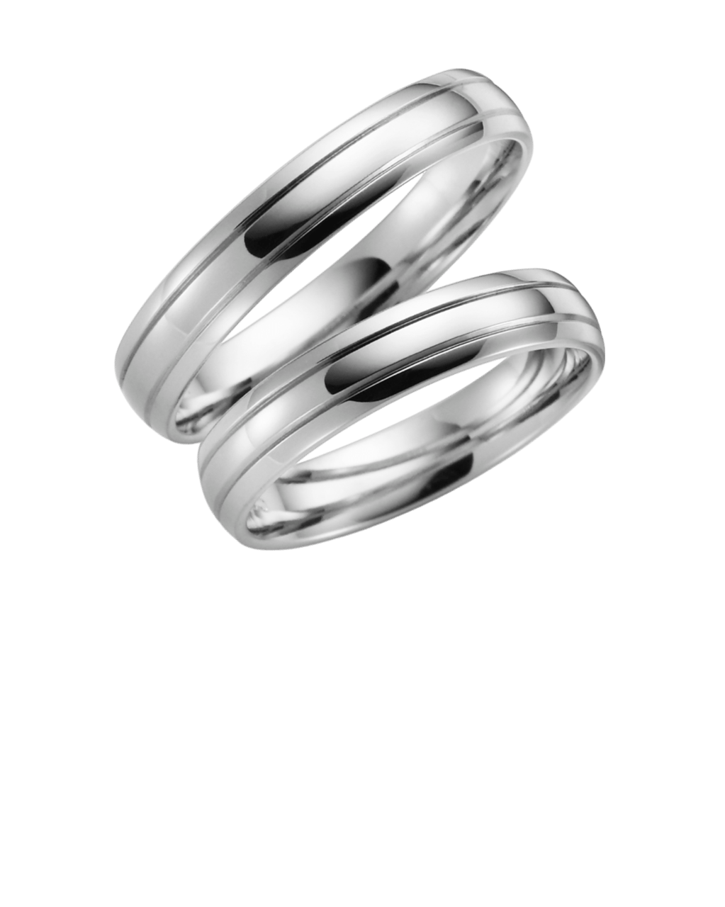 Palladium Trauring Flora Herren H12P