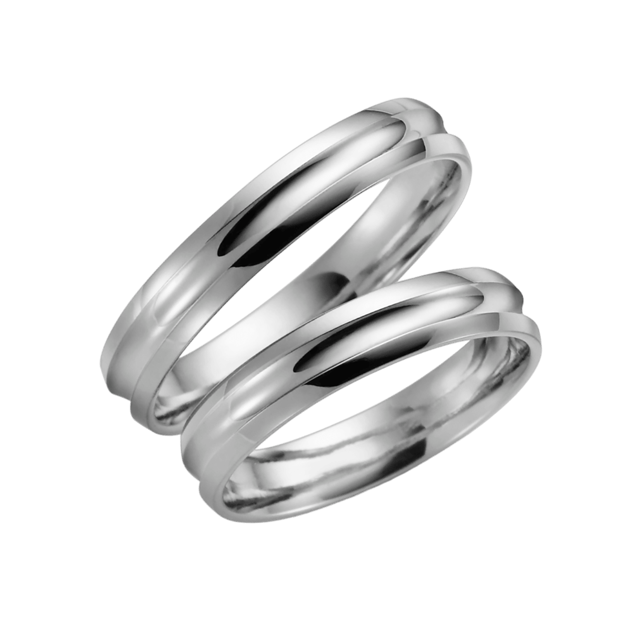 Palladium Trauring Poppy Damen H117P