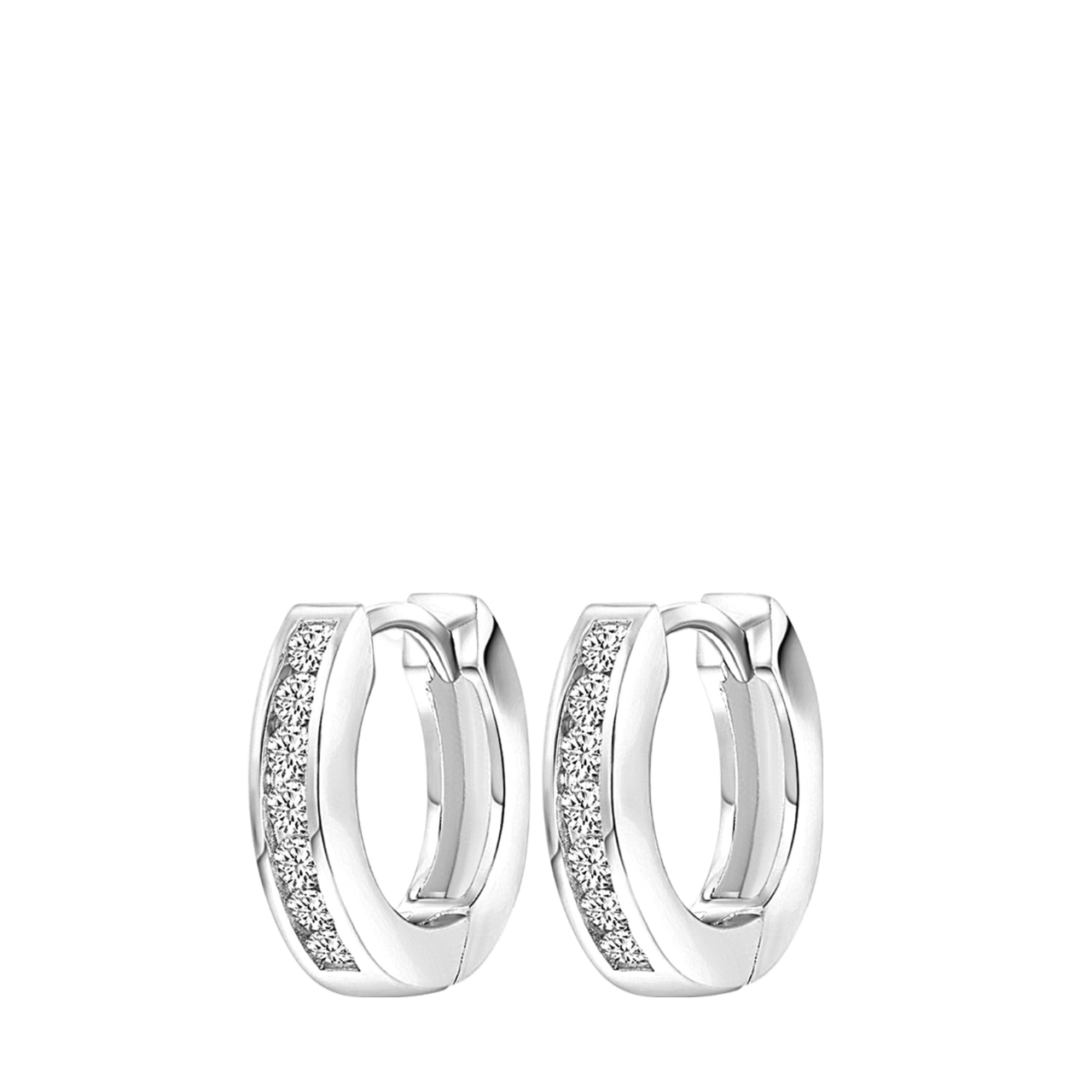 Ohrringe, 925 Silber, mit Zirkonia