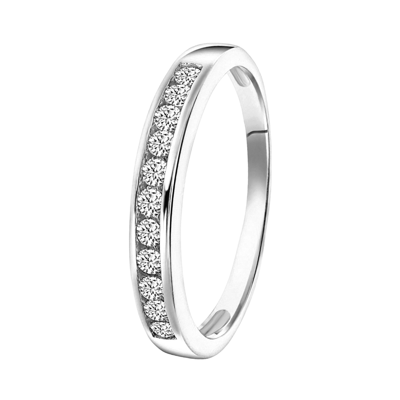 Zilveren ring met swarovski zirconia voor dames