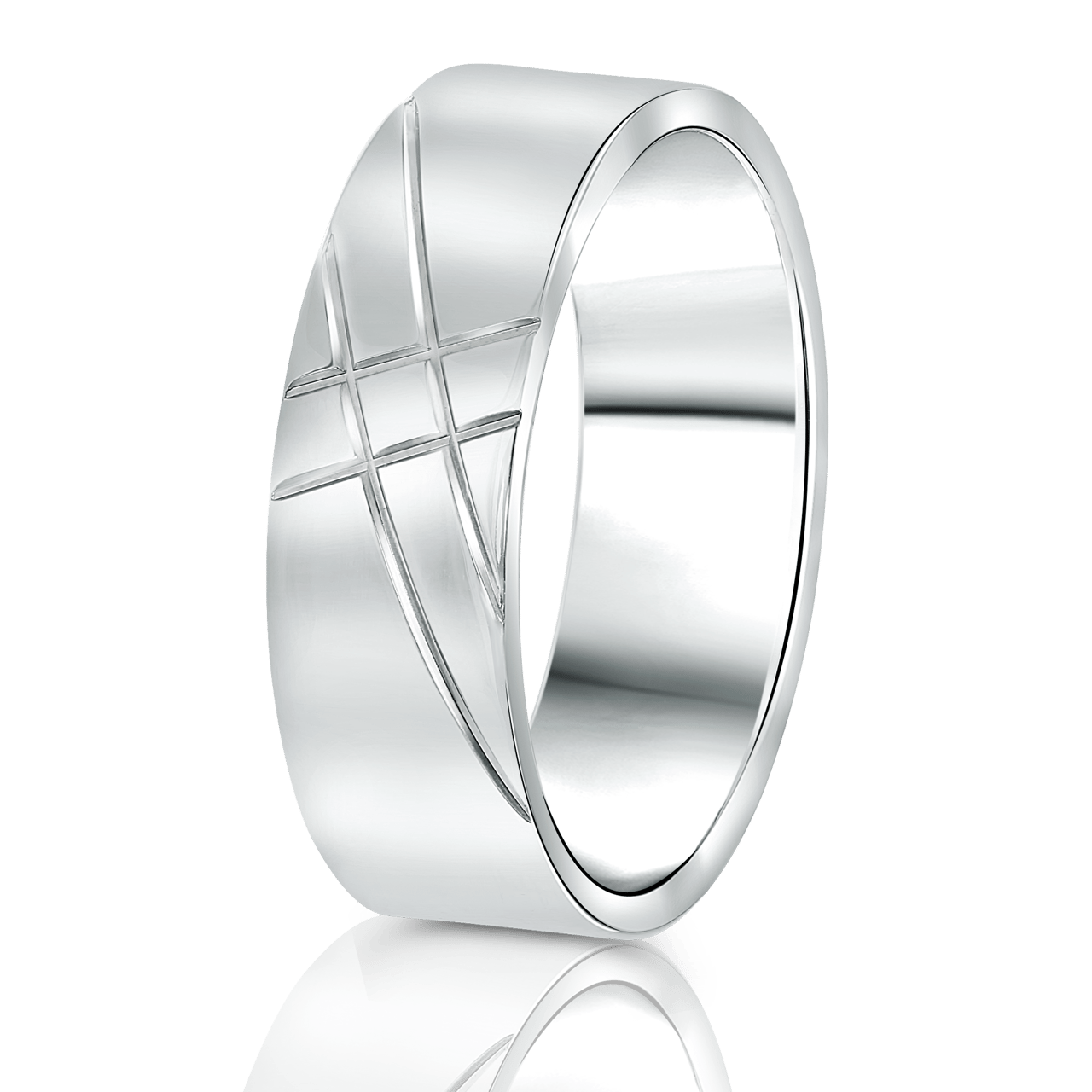 Beziehungsring in rhodiniertem 925 Silber Bogor