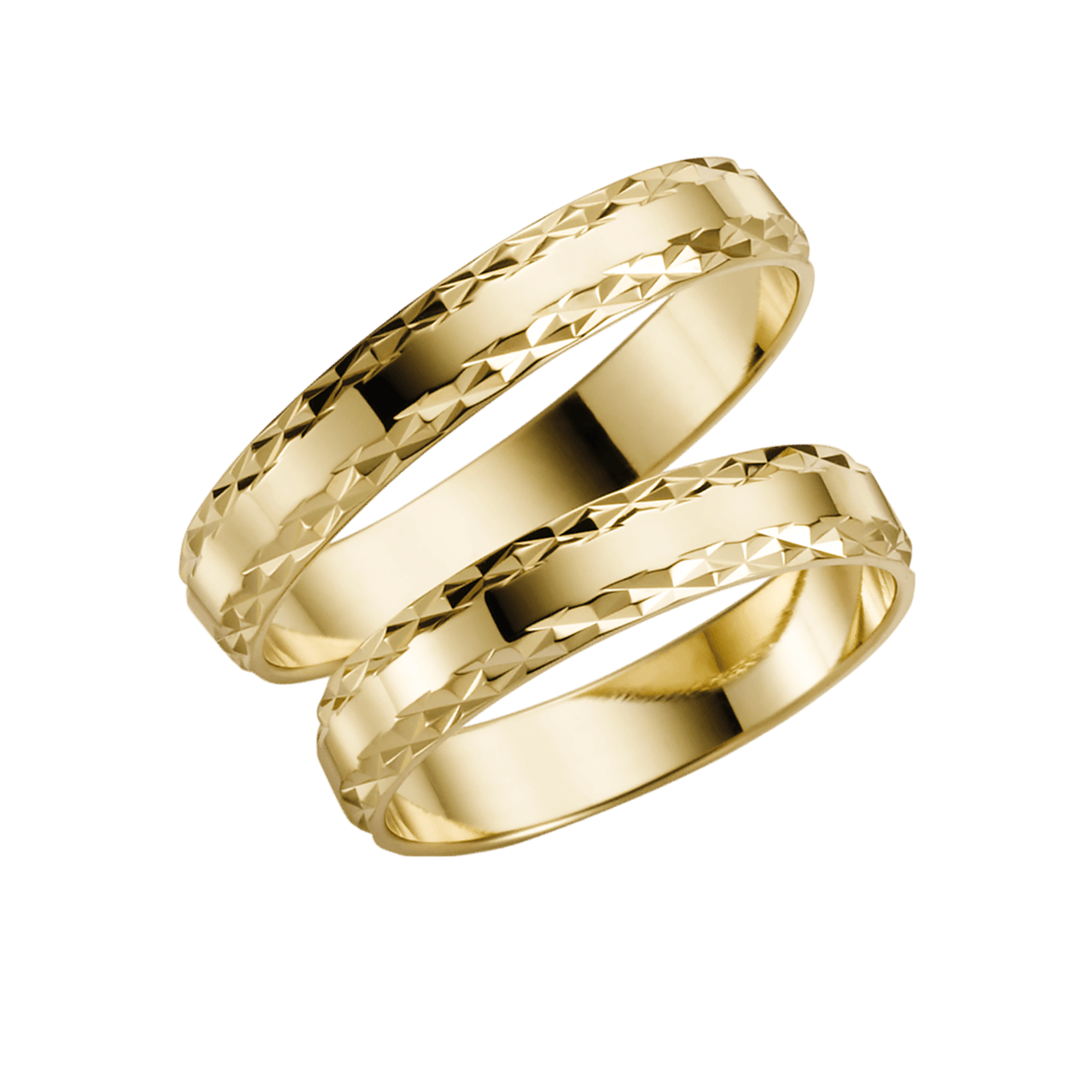 Trauring für Damen, 585 Gelbgold, Nigella, H07