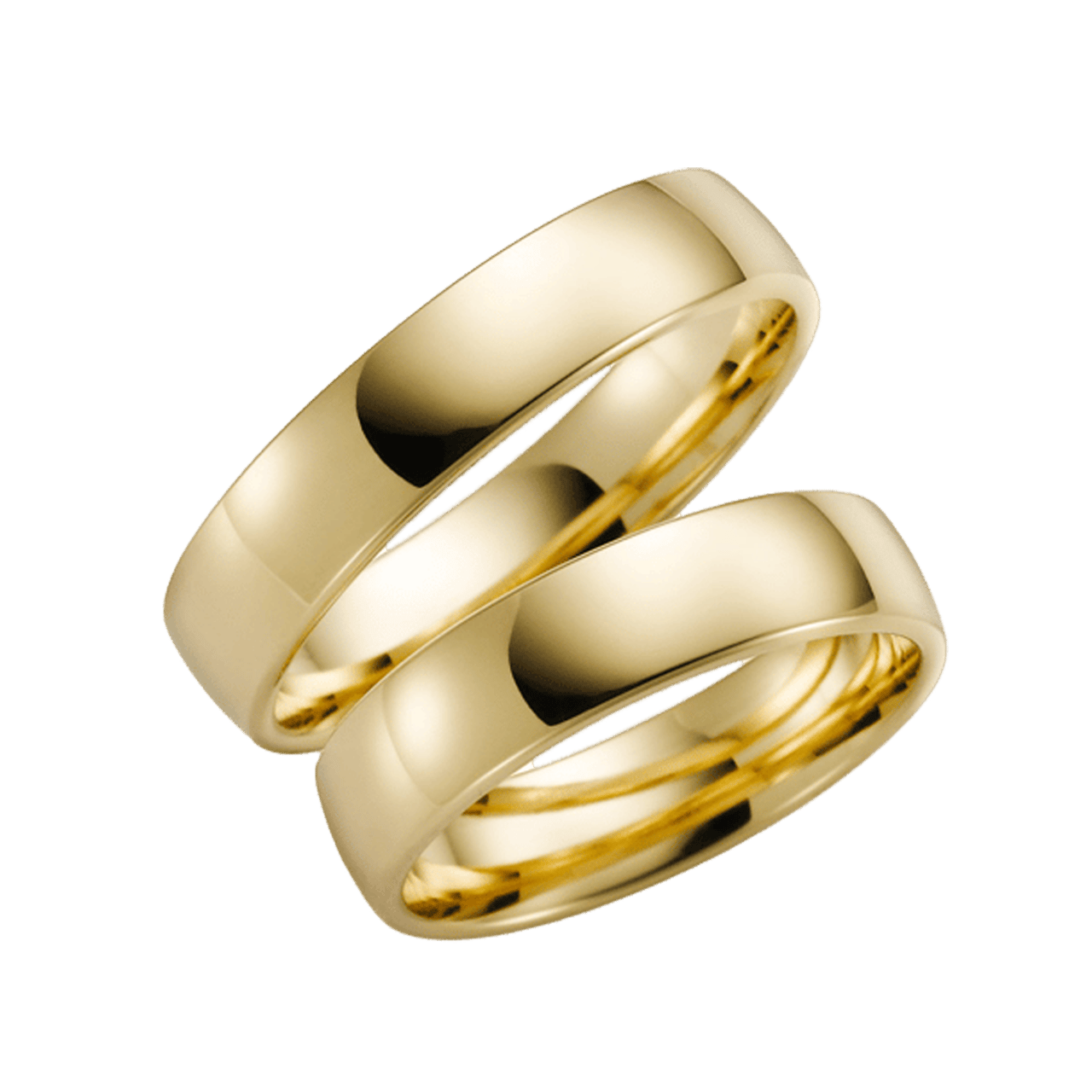 Trauring für Damen, 585 Gelbgold, Pioenroos (Pfingstrose), H56
