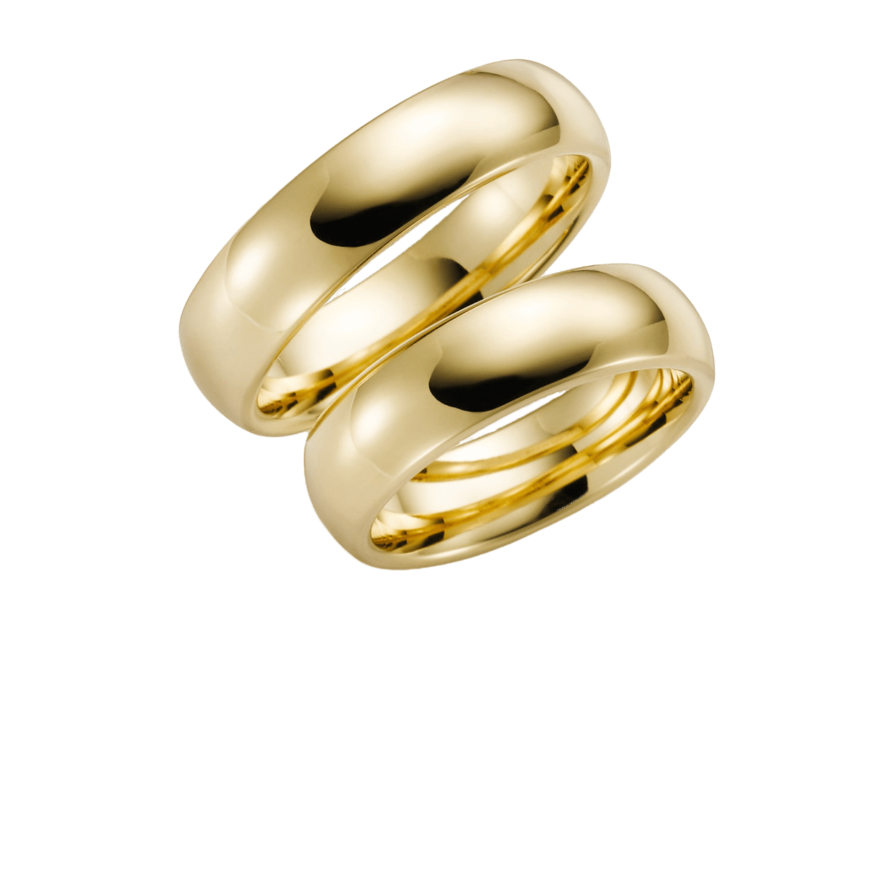 Trauring für Herren, 585 Gelbgold, Delphine, H60