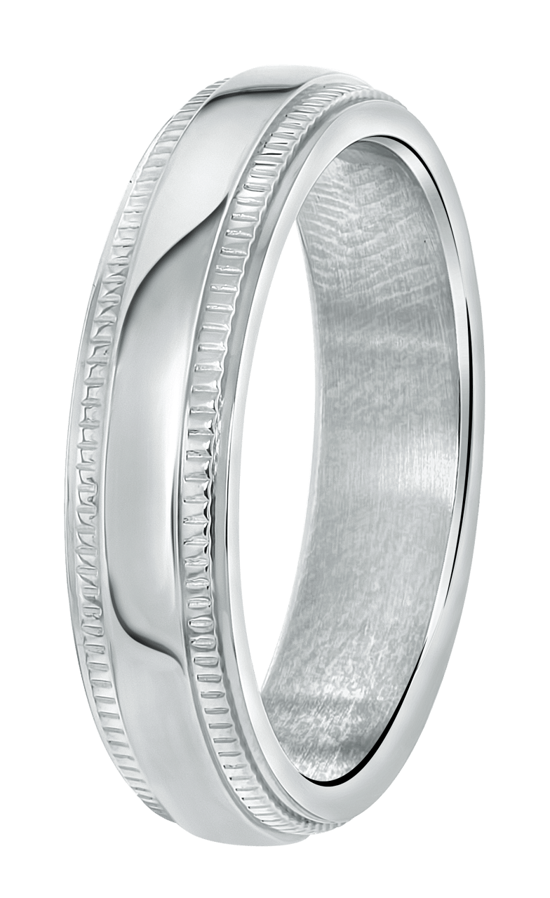 Gerecycleerd stainless steel vriendschapsring marbella dames
