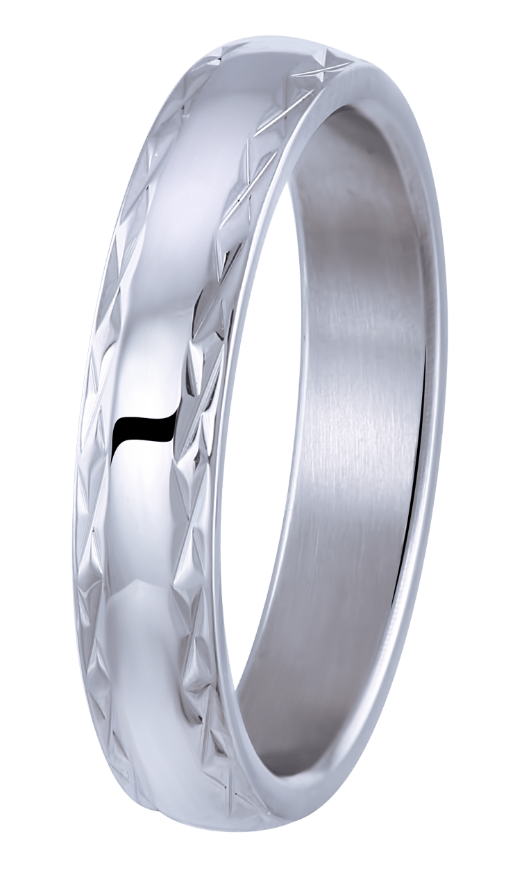 Herrenring aus recyceltem Edelstahl