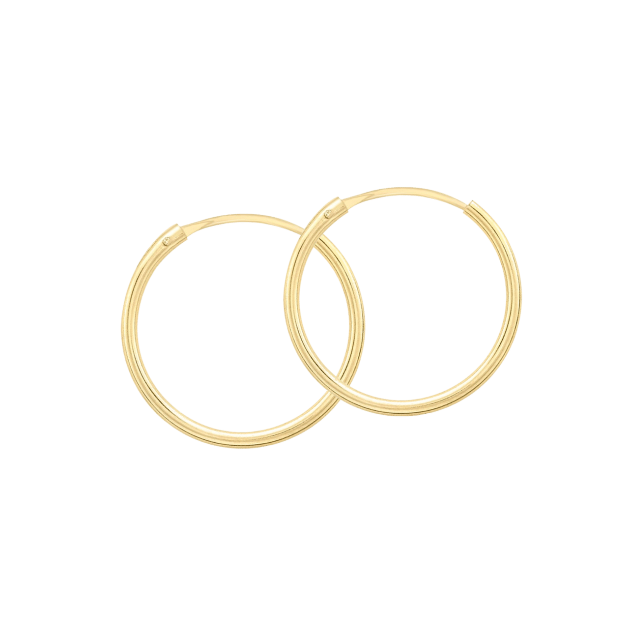 Ohrringe, 585 Gelbgold, 18 mm