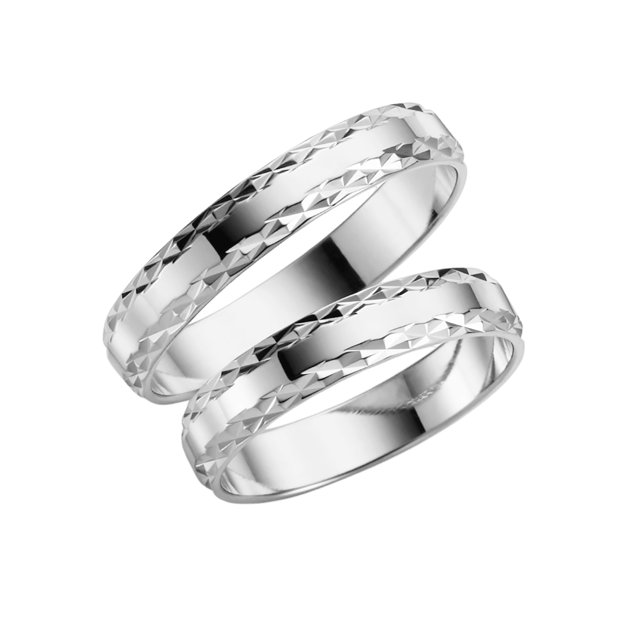 14 Karaat witgouden trouwring Nigella Dames H07W