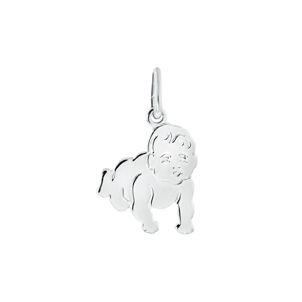 Zilveren hanger baby