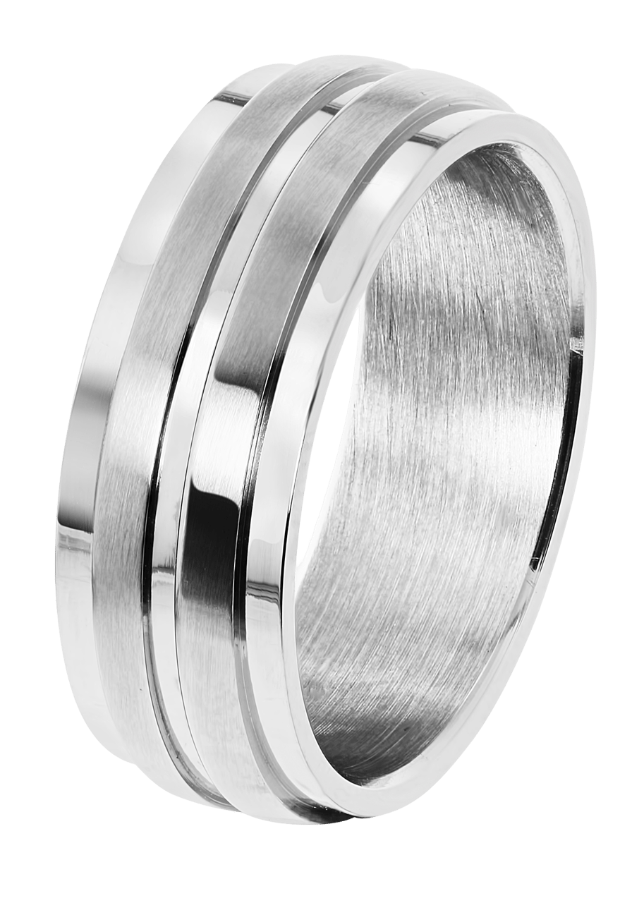 Ring, Edelstahl, matt/glänzend