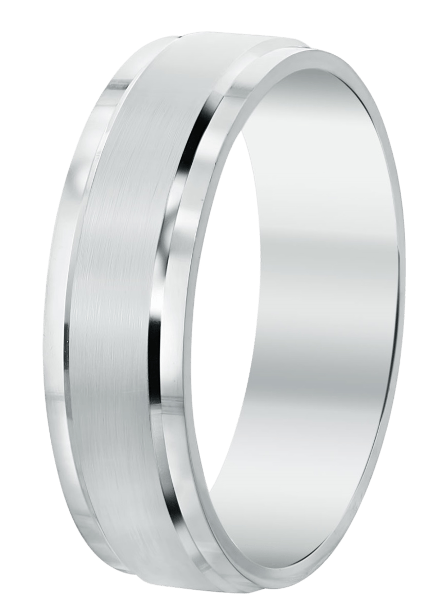 Zilveren liefdesring Nice heren