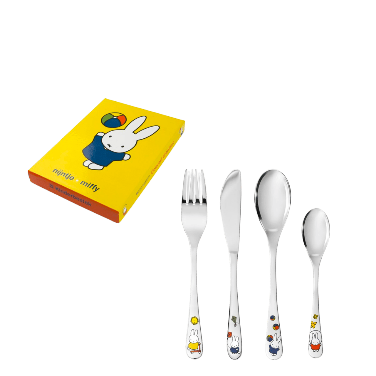 4-teiliges Besteckset Miffy spielt