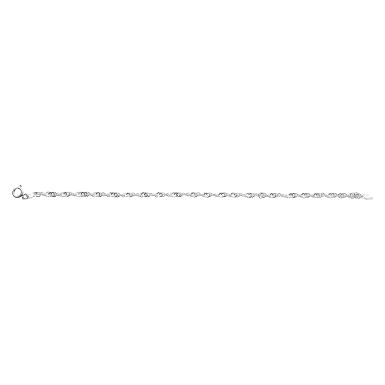 Gedrehtes Armband in 925 Silber 19 cm