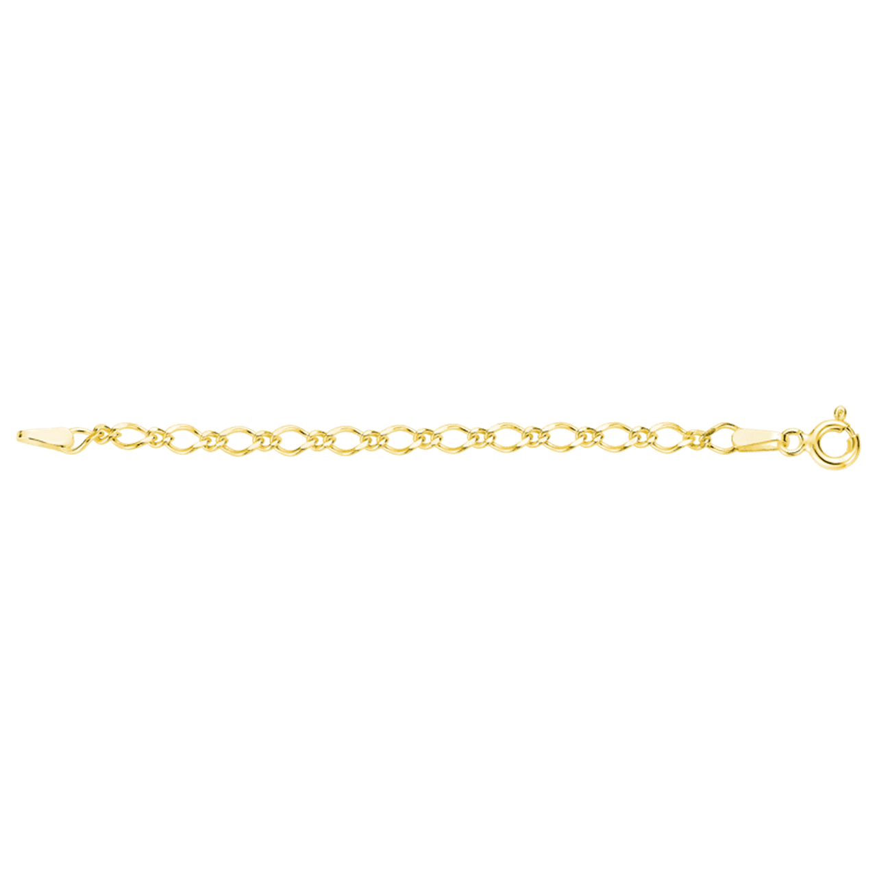 Gerecycleerd zilveren goldplated verlengstukje