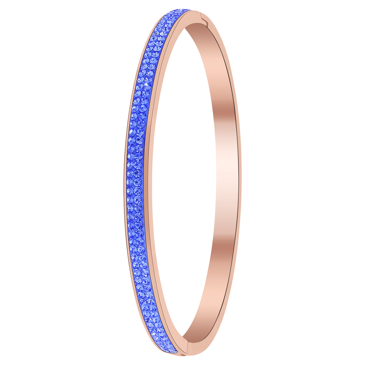 Stainless steel armband amethyst kristal