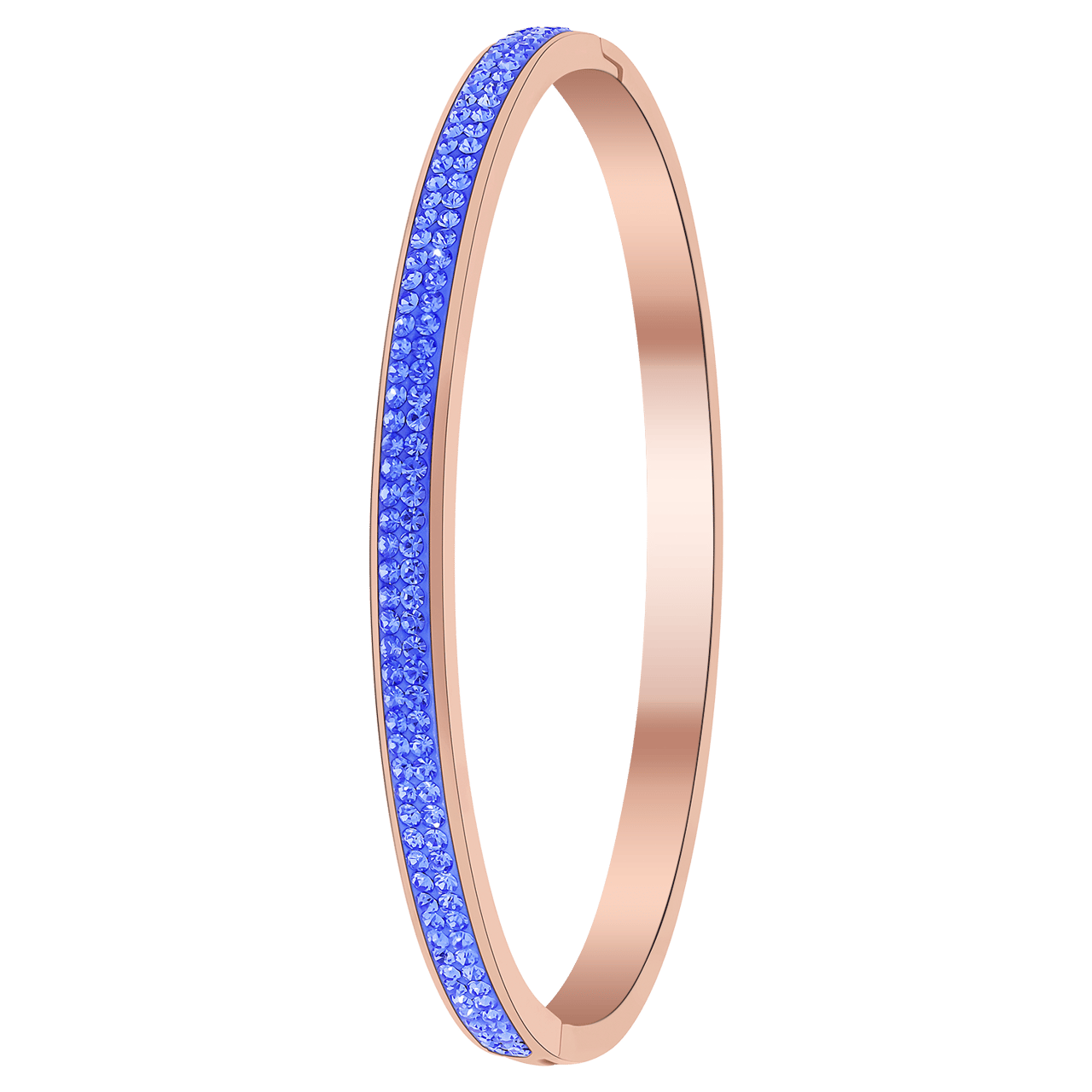 Stalen armband amethyst kristal