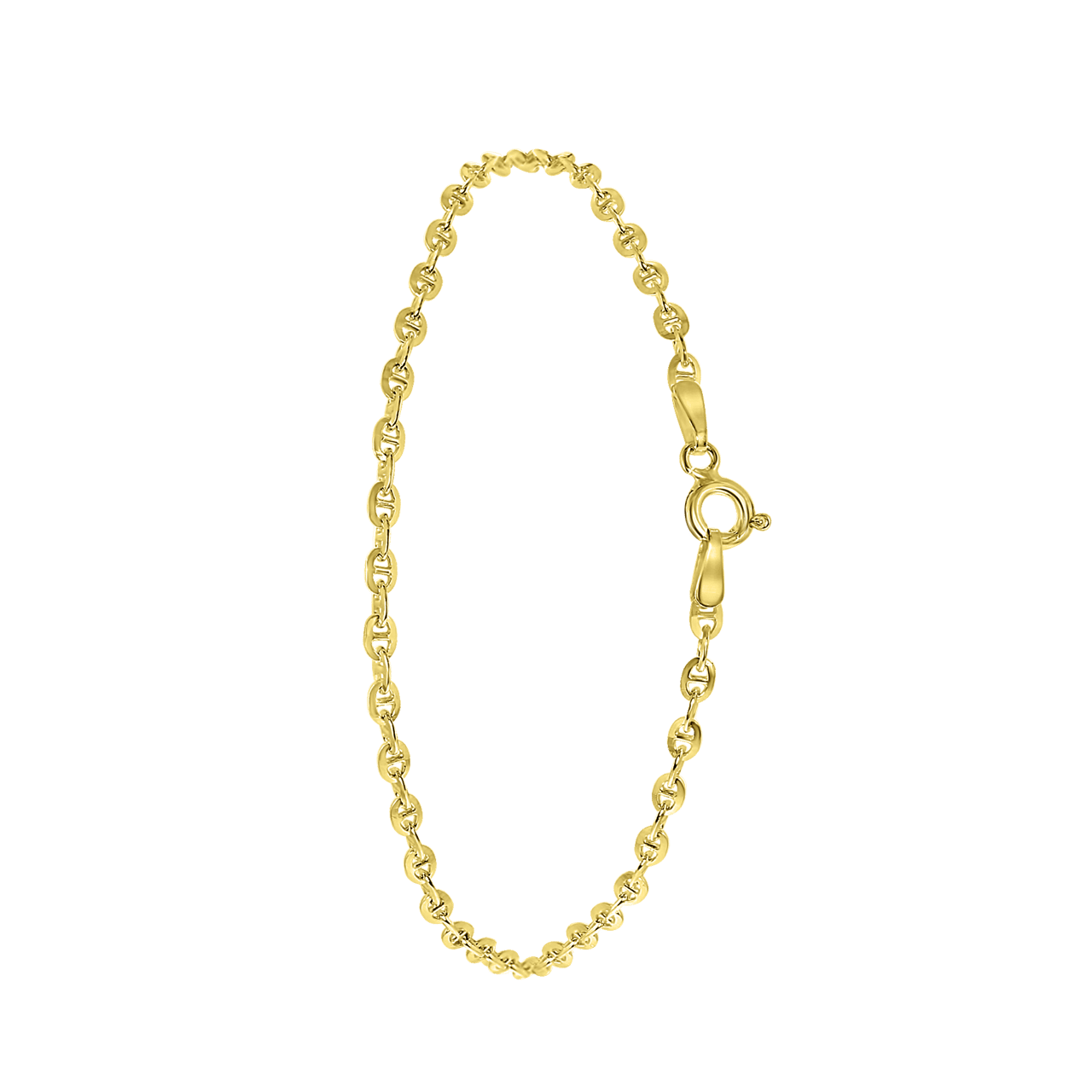 9-karätiges Armband mit Fantasie-Kettenglied