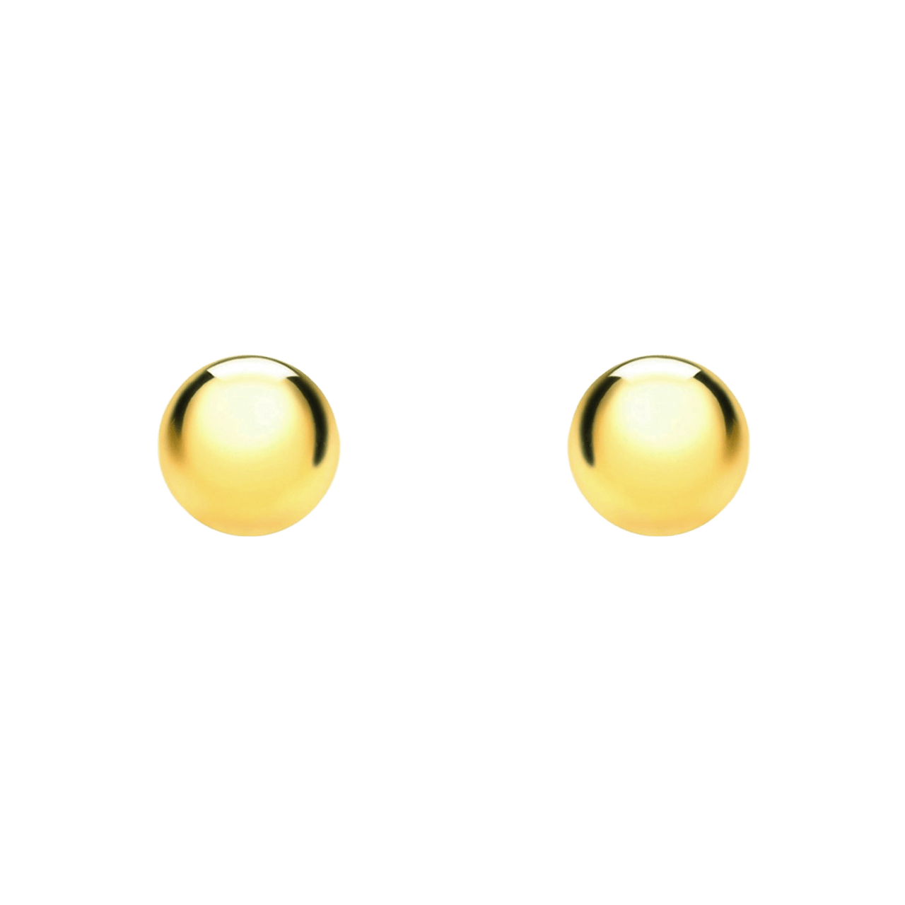 Ohrringe aus 375 Gold, Kugel, 4 mm