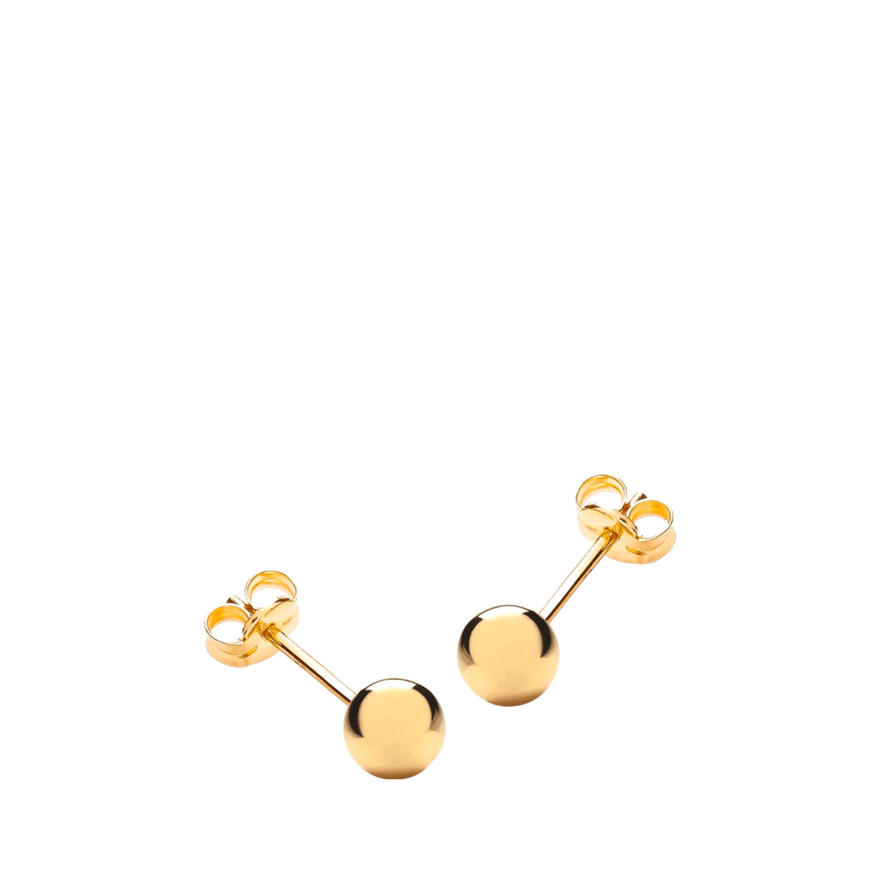 Ohrringe aus 375 Gold, Kugel, 5 mm