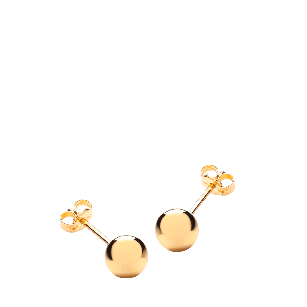 Ohrringe aus 375 Gold, Kugel, 6 mm