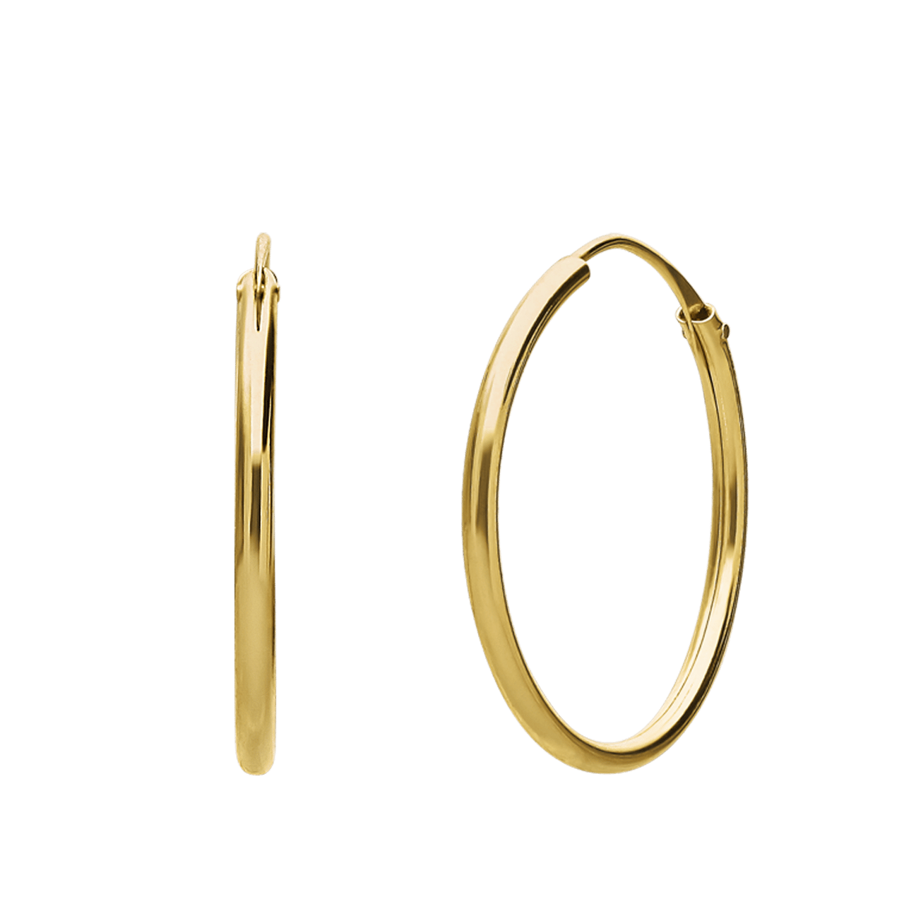 Ohrringe, 375 Gold, 18 mm